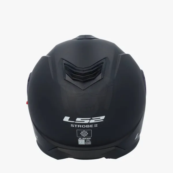 LS2 FF908 Strobe II Matt Black> Systeemhelmen|Helmen Met Zonnevizier