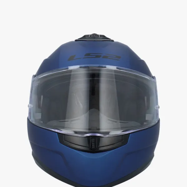 LS2 FF908 Strobe II Matt Navy Blue> Systeemhelmen|Helmen Met Zonnevizier