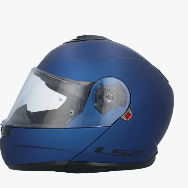 LS2 FF908 Strobe II Matt Navy Blue> Systeemhelmen|Helmen Met Zonnevizier