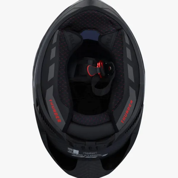 LS2 FF805 Thunder Carbon Gp Aero Spoiler Matt Black> Integraalhelmen|Helmen Met Zonnevizier