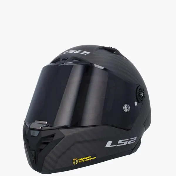 LS2 FF805 Thunder Carbon Gp Aero Spoiler Matt Black> Integraalhelmen|Helmen Met Zonnevizier