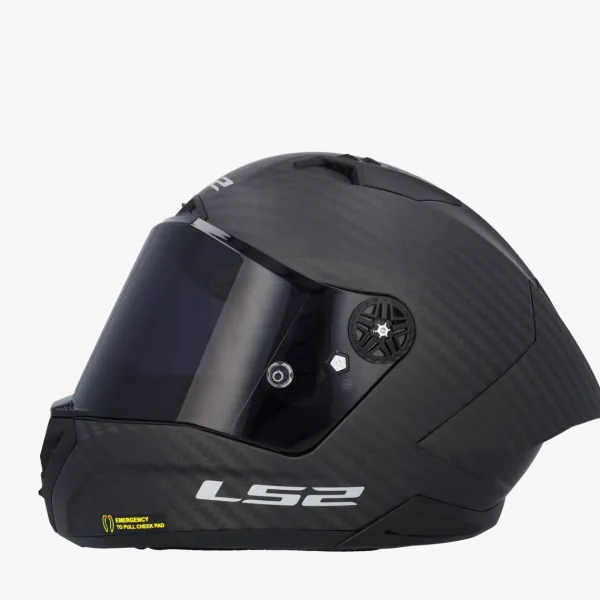 LS2 FF805 Thunder Carbon Gp Aero Spoiler Matt Black> Integraalhelmen|Helmen Met Zonnevizier
