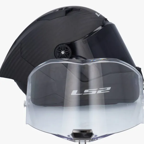 LS2 FF805 Thunder Carbon Gp Aero Spoiler Matt Black> Integraalhelmen|Helmen Met Zonnevizier
