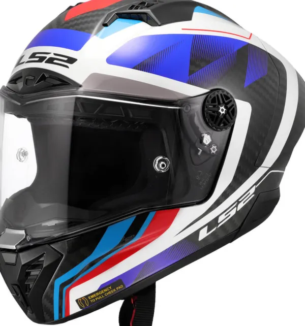 LS2 FF805 Thunder GP Aero Raute Blue Red> Integraalhelmen|Helmen Met Zonnevizier