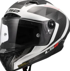 LS2 FF805 Thunder GP Aero Raute White Grey> Integraalhelmen|Helmen Met Zonnevizier