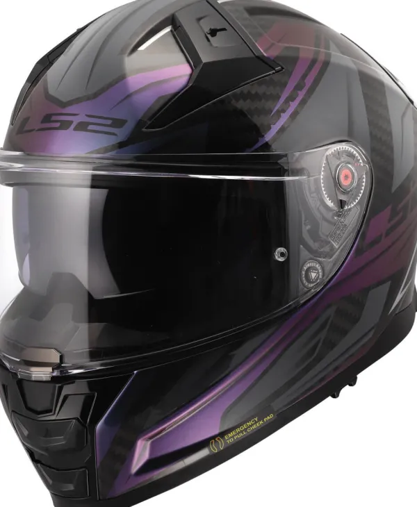 LS2 FF811 Vector II C Savage Chameleon-06> Integraalhelmen|Helmen Met Zonnevizier