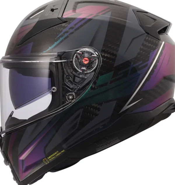 LS2 FF811 Vector II C Savage Chameleon-06> Integraalhelmen|Helmen Met Zonnevizier