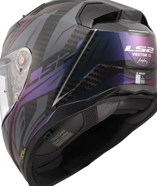LS2 FF811 Vector II C Savage Chameleon-06> Integraalhelmen|Helmen Met Zonnevizier
