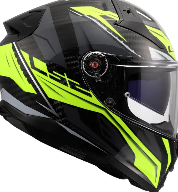 LS2 FF811 Vector II C Savage H-V Yellow-06> Integraalhelmen|Helmen Met Zonnevizier