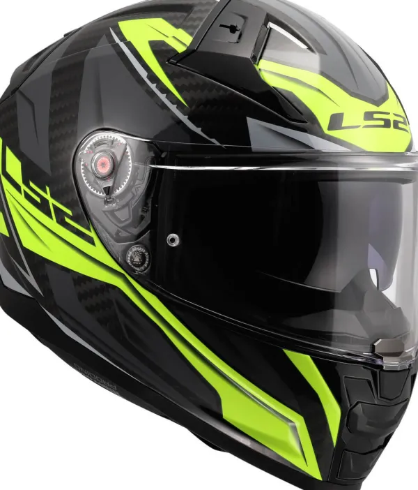 LS2 FF811 Vector II C Savage H-V Yellow-06> Integraalhelmen|Helmen Met Zonnevizier
