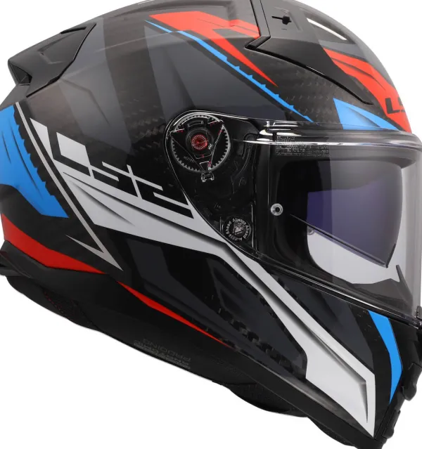 LS2 FF811 Vector II C Savage White Blue Red-06> Integraalhelmen|Helmen Met Zonnevizier