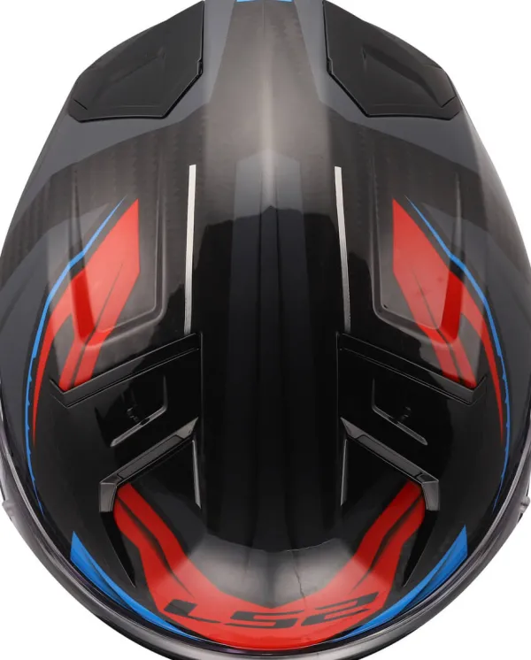 LS2 FF811 Vector II C Savage White Blue Red-06> Integraalhelmen|Helmen Met Zonnevizier