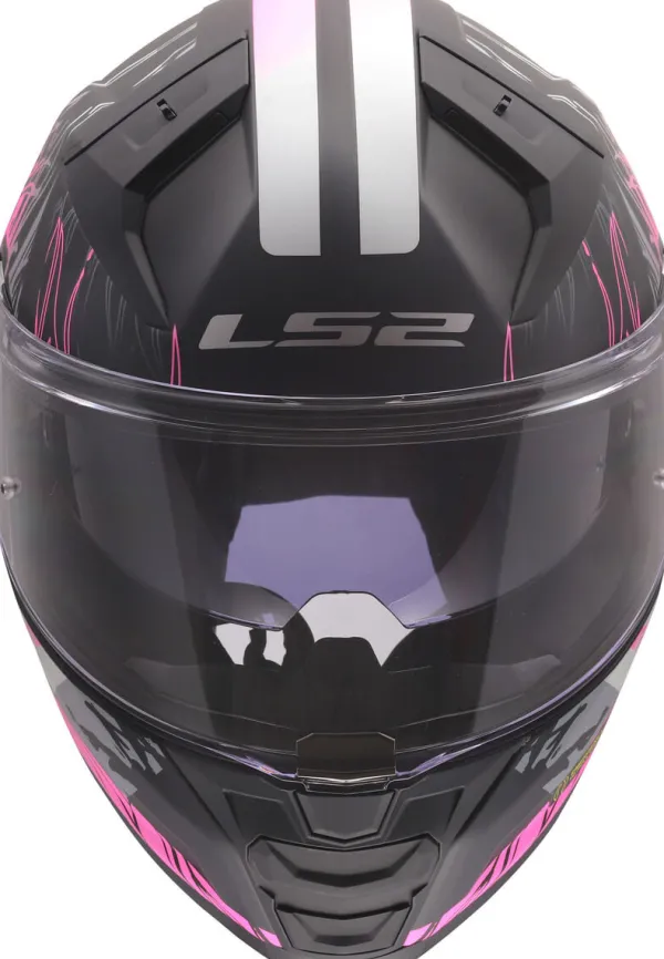 LS2 FF811 Vector II Darflo Black Pink-06> Integraalhelmen|Helmen Met Zonnevizier