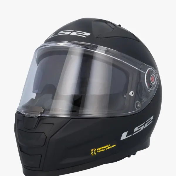 LS2 FF811 Vector II Solid Matt Black 06> Integraalhelmen|Helmen Met Zonnevizier