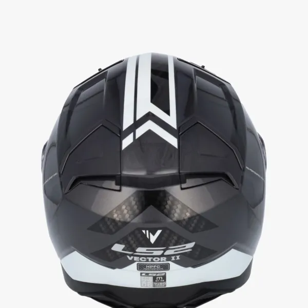 LS2 FF811 Vector II Splitter Black White 06> Integraalhelmen|Helmen Met Zonnevizier