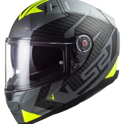 LS2 FF811 Vector II Splitter Matt Titanium Fluo Yellow 06> Integraalhelmen|Helmen Met Zonnevizier