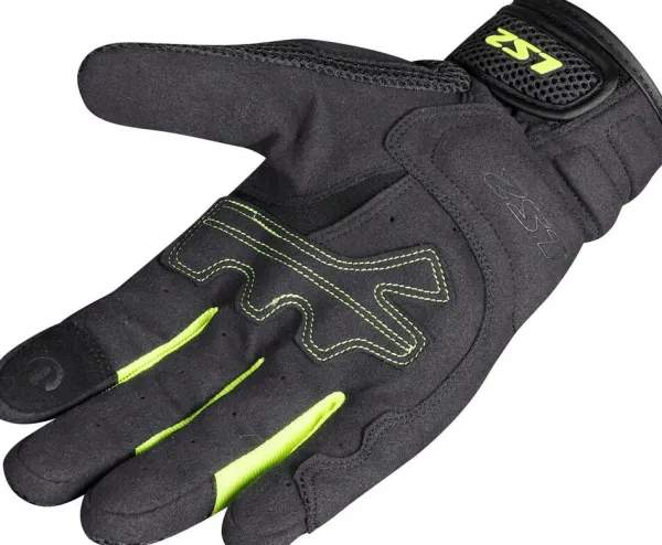 LS2 Kubra Man Gloves Anthracite H-V Yellow> Motorhandschoenen