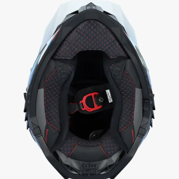 LS2 MX701 Explorer Carbon Frontier II White Blue> Adventure Helmen|Integraalhelmen