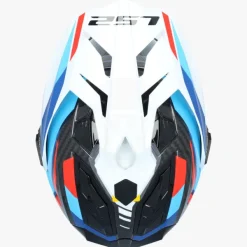 LS2 MX701 Explorer Carbon Frontier II White Blue><noscript><img width=