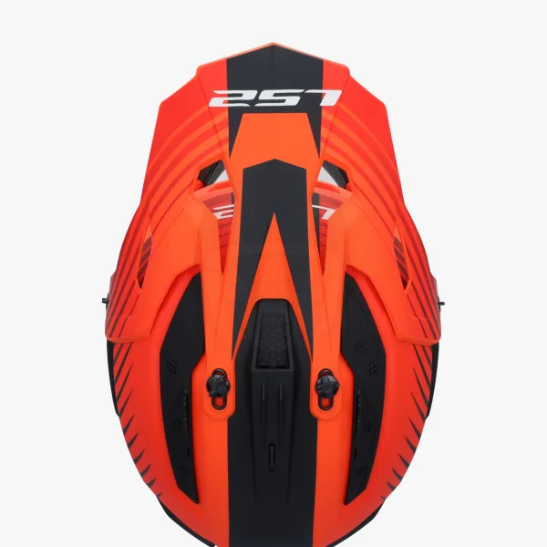 LS2 MX708 Fast II Duck Matt Orange Red> Adventure Helmen|Crosshelmen
