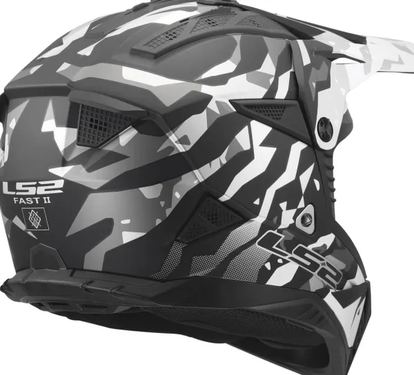 LS2 MX708 Fast II Grotesk Black Grey-06> Adventure Helmen|Crosshelmen