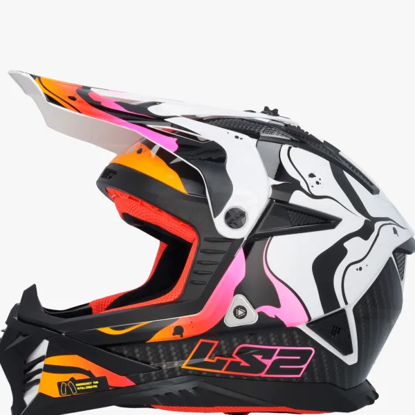 LS2 MX708 Fast II Wash White> Adventure Helmen|Crosshelmen