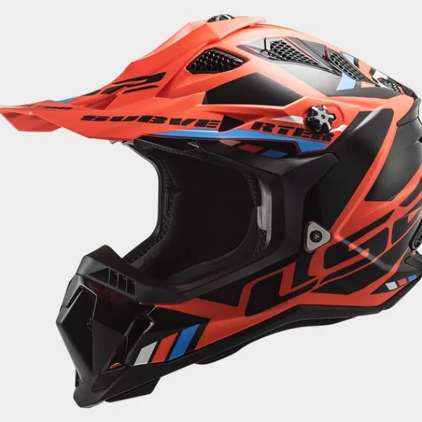 LS2 MX700 Subverter Stomp Fluo Orange Black> Crosshelmen