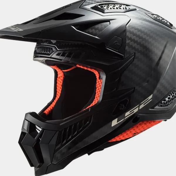 LS2 MX703 X-Force Gloss Carbon> Adventure Helmen|Crosshelmen
