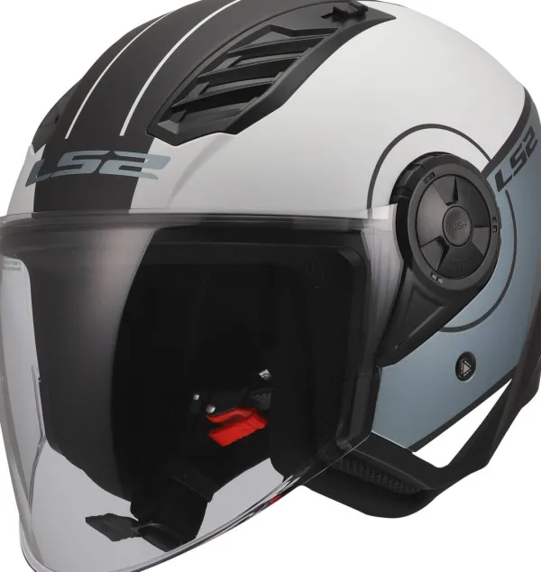 LS2 OF616 Airflow II Cover Grey Blue-06> Jethelmen