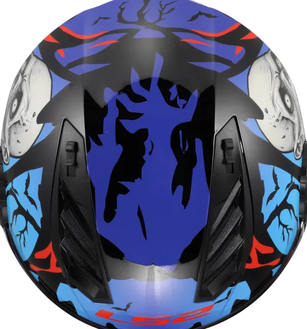 LS2 OF616 Airflow II Zombie Ii Black Red Blue-06> Jethelmen