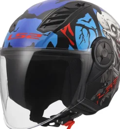 LS2 OF616 Airflow II Zombie Ii Black Red Blue-06><noscript><img width=