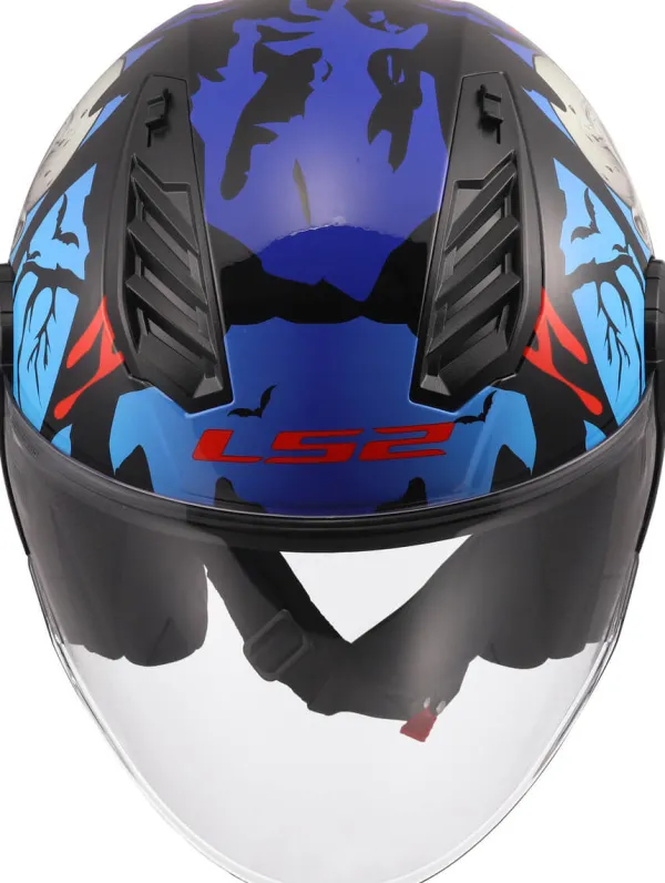 LS2 OF616 Airflow II Zombie Ii Black Red Blue-06> Jethelmen
