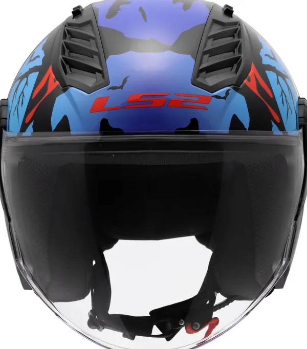 LS2 OF616 Airflow II Zombie Ii Black Red Blue-06> Jethelmen