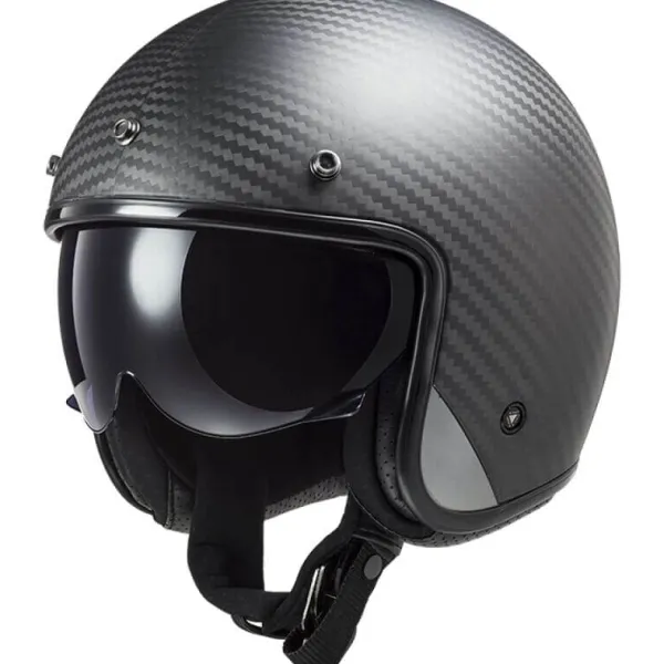 LS2 OF601 Bob II Carbon 06> Jethelmen|Helmen Met Zonnevizier
