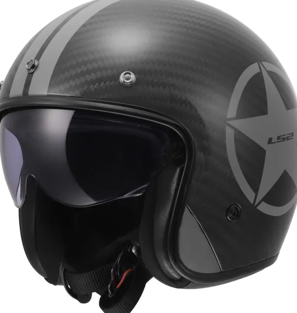 LS2 OF601 Bob II C Star Grey-06> Jethelmen|Helmen Met Zonnevizier