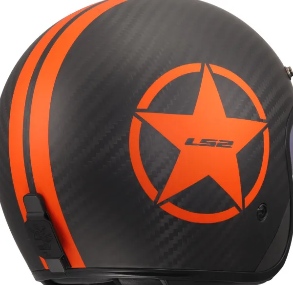 LS2 OF601 Bob II C Star Orange-06> Jethelmen|Helmen Met Zonnevizier
