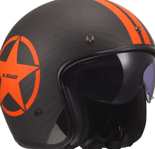 LS2 OF601 Bob II C Star Orange-06> Jethelmen|Helmen Met Zonnevizier