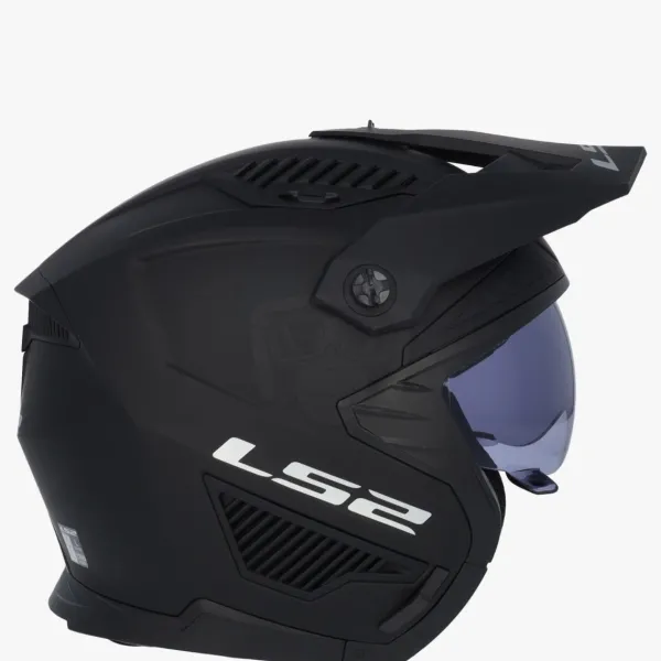 LS2 OF606 Drifter Solid Matt Black 06> Jethelmen