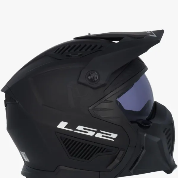 LS2 OF606 Drifter Solid Matt Black 06> Jethelmen