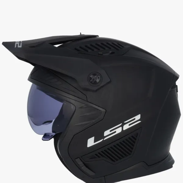 LS2 OF606 Drifter Solid Matt Black 06> Jethelmen