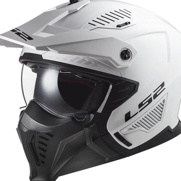 LS2 OF606 Drifter Solid White 06> Jethelmen