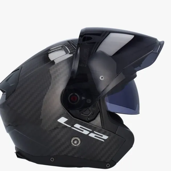 LS2 OF603 Infinity II Gloss Carbon> Jethelmen|Helmen Met Zonnevizier