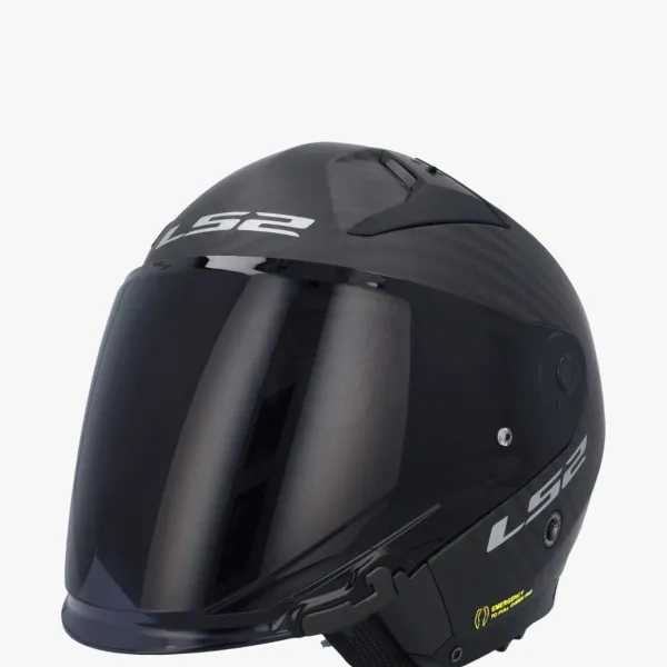 LS2 OF603 Infinity II Matt Carbon> Jethelmen|Helmen Met Zonnevizier
