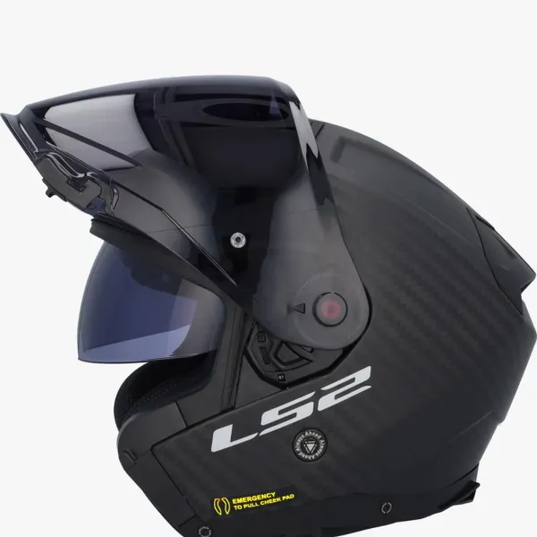 LS2 OF603 Infinity II Matt Carbon> Jethelmen|Helmen Met Zonnevizier