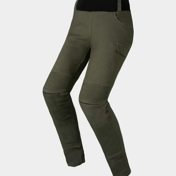 LS2 Router Motorbroek Lady Olive/Green> Motorbroeken