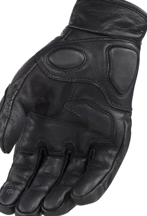 LS2 Rust Man Gloves Black Leather> Motorhandschoenen