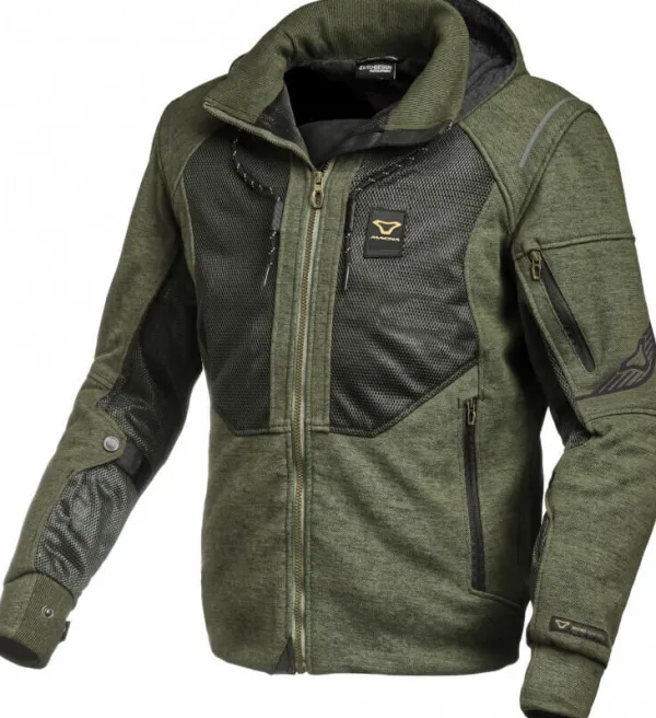 Macna Breeze Motorhoodie Green/Black 404> Motorhoodies|Motorjassen