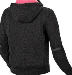 Macna District Ladies Motorjas Hoodie Black print> Motorjassen
