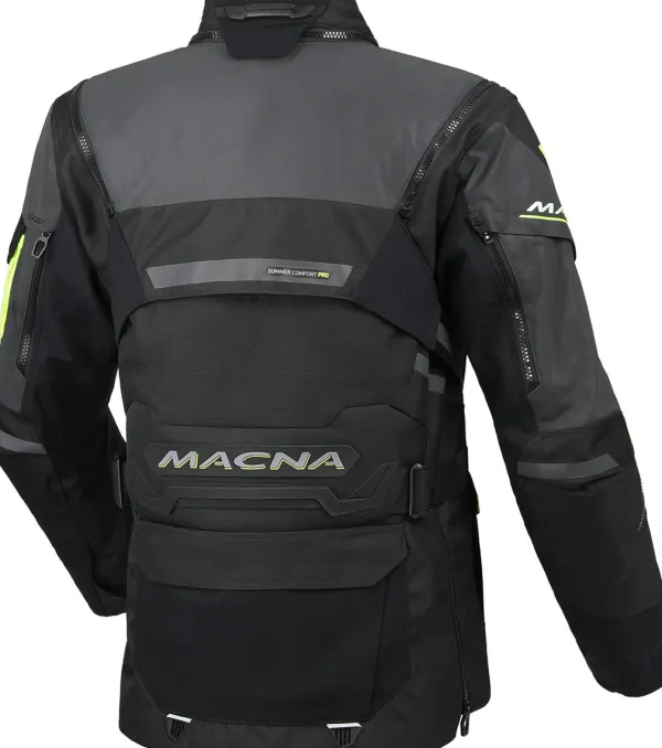 Macna Flexodus ladies Motorjas Night Eye Black/Yellow 187> Motorjassen