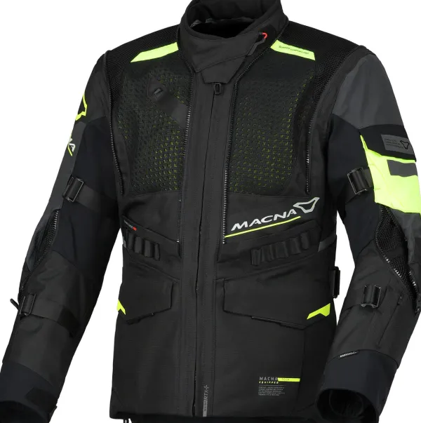 Macna Flexodus ladies Motorjas Night Eye Black/Yellow 187> Motorjassen